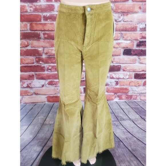 Free People Just Float On Bell Botton Pants Sz 32 - Picture 2 of 5